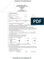 CBSE Class 8 Mathematics Ptactice Worksheet