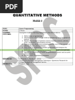 Module 2 Linear Programming