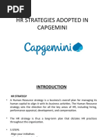 HR Strategies Adopted in Capgemini