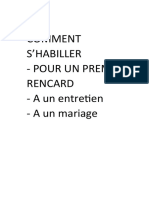 Habillement Rencard