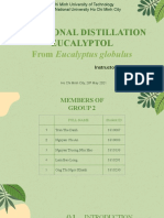 Fractional Distillation Eucalyptol: From Eucalyptus Globulus
