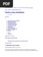 Modern Linux Installation: A Mandrake Linux Install
