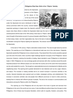 Session 2 The Philippines Rizal Saw Birth of The "Filipino" Identity
