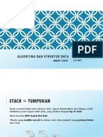 Algoritma Stack dengan Array