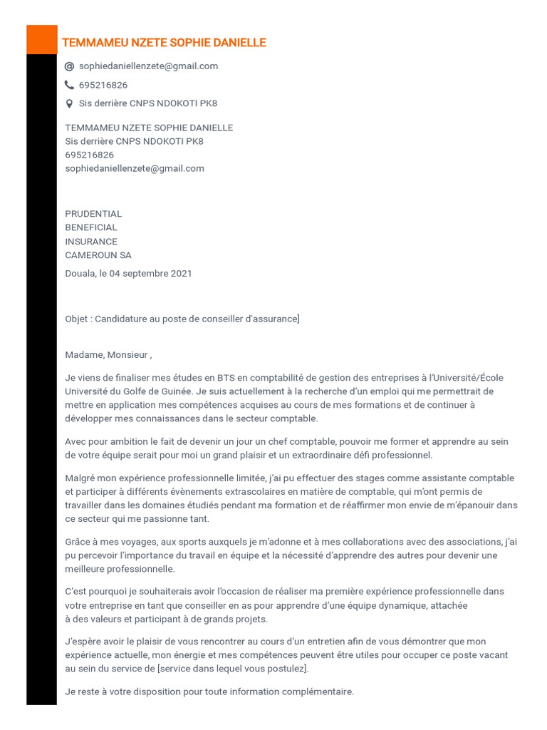 CV+ Lettre Motivation | PDF