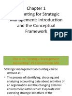 Accounting For Strategic Management: Introduction and The Conceptual Framework