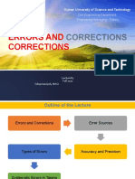 Lecture#3, Errors and Corrections