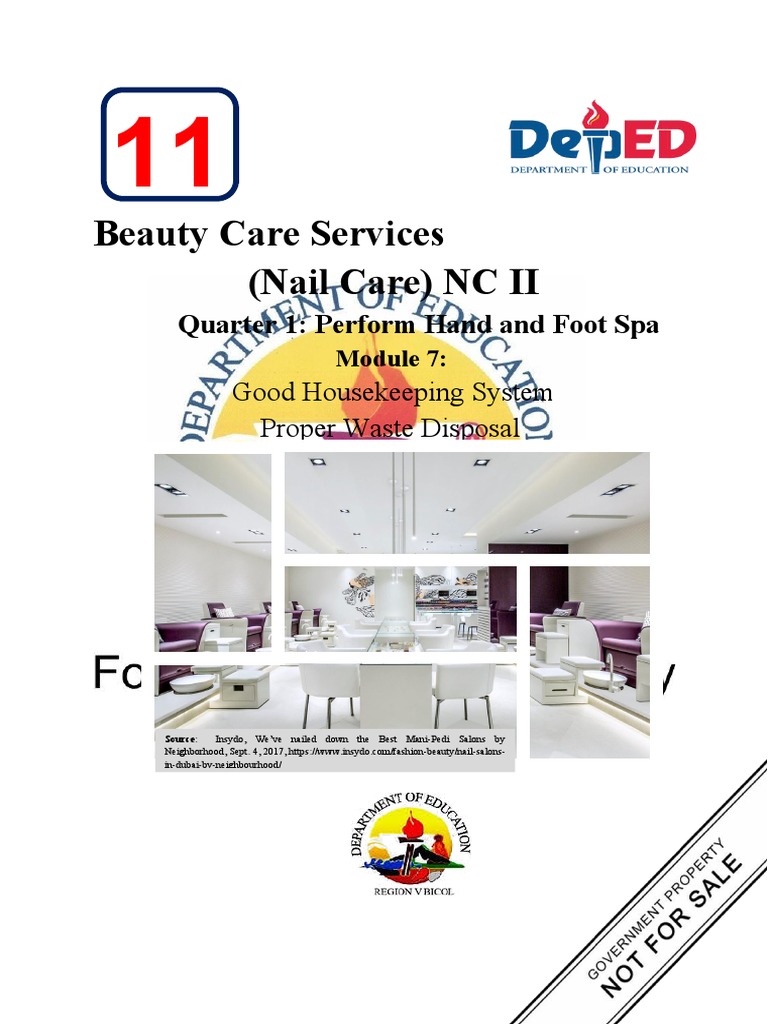 Beauty Care Nail Care Module 7 Q1 Download Free PDF Waste