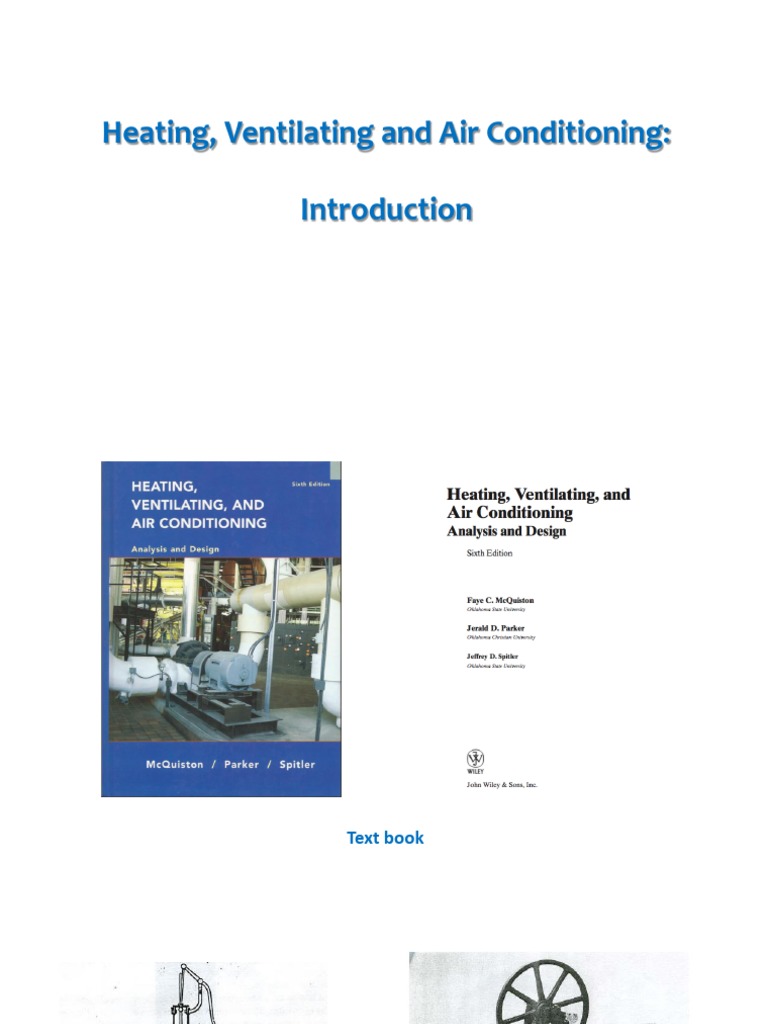 1 HVAC Introduction PDF Heat Transfer Air Conditioning