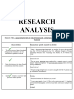 Research Analysis: Jerry C. Daan II 11-ABM-1
