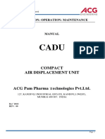 Compact Air Displacement Unit: Instruction: Operation: Maintenance