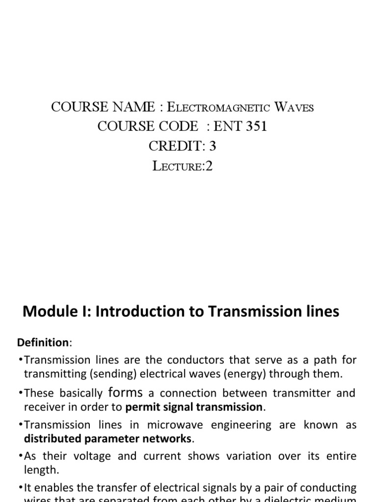 Transmission Line Parameters Overview | PDF | Transmission Line ...