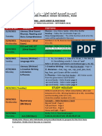 KG 2 Date Sheet & Portion Sheet - First Term Evaluation September 2021