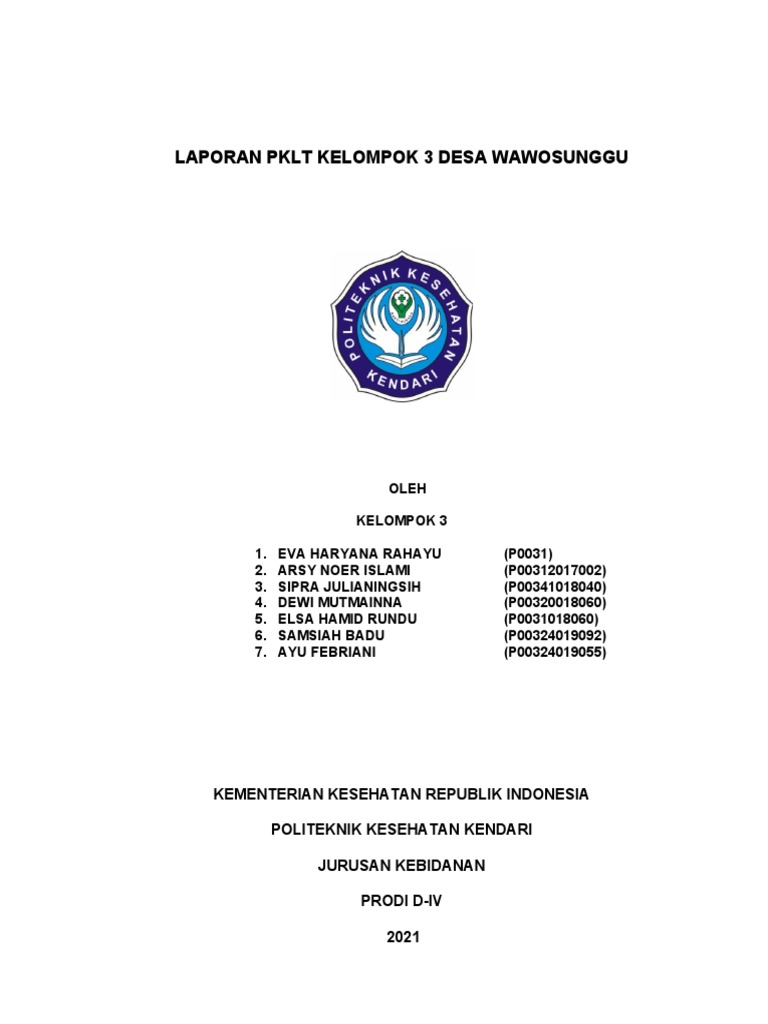 Laporan PKLT Desa Wawosunggu 2021 | PDF | Kesehatan Holistik