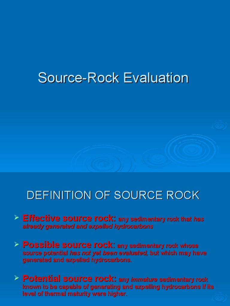 Source Rock Evaluation Overview | PDF | Alkane | Chemistry