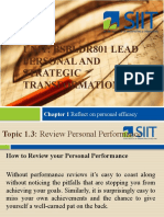 Unit: Bsbldr801 Lead Personal and Strategic Transformation: Chapter 1 Reflect On Personal Efficacy
