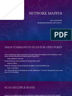 NMAP COMMANDS TO SCAN NETWORKS AND FIND OPEN PORTS