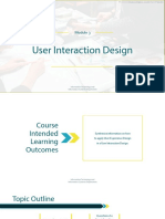 User Interaction Design: Information Technology and Information Systems Department