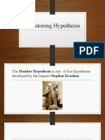 Stephen Krashen's Five Hypothesis
