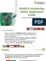 SEARCA Scholarship Online Application Guide: Education and Collective Learning Department