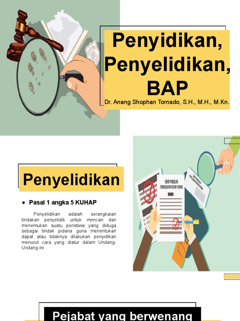 Proses Penyelidikan Dan Penyidikan Kuhap Pdf