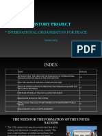 History of International Peace Organisations