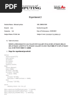 Experiment:2: Steps For Experiment/practical