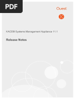 KACE SMA 11.1 ReleaseNotes en-US