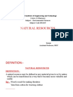 Natural Resources: Panipat Institute of Engineering and Technology