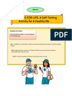 FITNESS FOR LIFE: A Self-Testing Activity For A Healthy Me