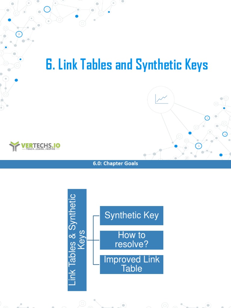 Link Tables and Synthetic Keys PDF Computing Information