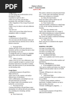 Pointers To Review Grade 7 - Techno Essentials: April 15, 2021