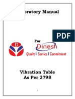 Vibration Table Lab Manual