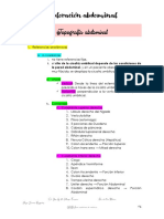 Exploración abdominal: Cuadrantes, dolores visceral y somático