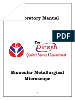 Binocular Microscope - Lab Manual
