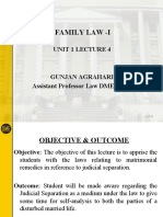 Family Law - I: Unit 1 Lecture 4
