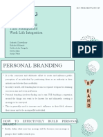 Personal Branding Time Management Work Life Integration