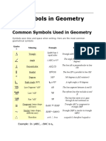 Symbols in Geometry