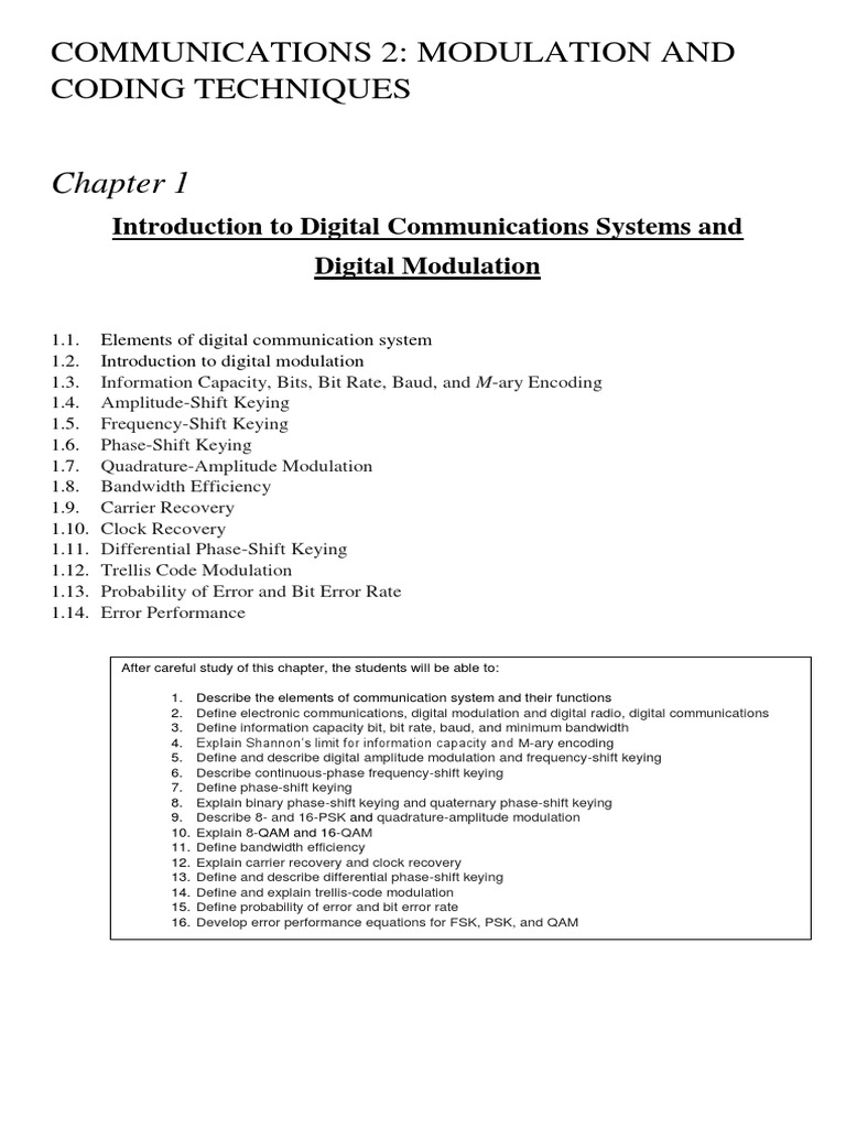 Modulation and Coding Techniques in Wireless Communications