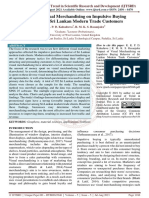 Impact of Visual Merchandising On Impulsive Buying Behavior of Sri Lankan Modern Trade Customers