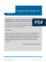 Implementation Guide 1321: Standard 1321 - Use of "Conforms With The International