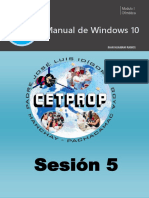 Sesión 05 - Manual de Windows 10