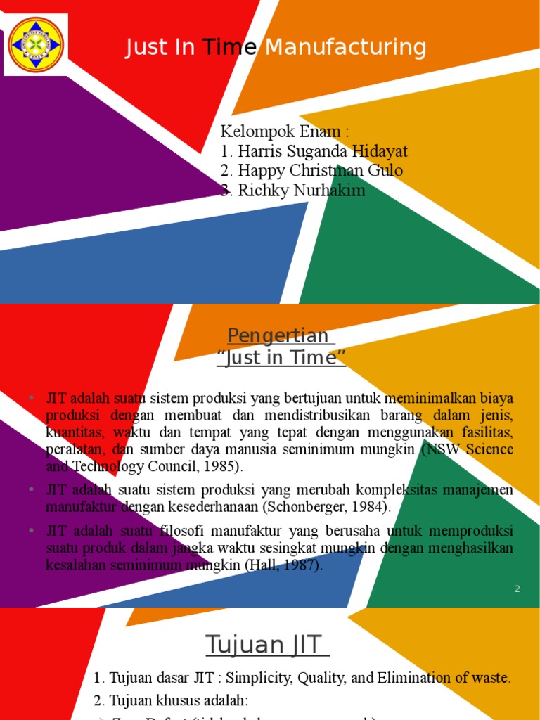 Filosofi Just In Time dalam Manufaktur | PDF