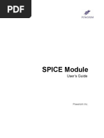 SPICE Module: User's Guide