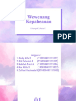 Wewenang Kepabeanan - Kelompok 2 - Kelas E