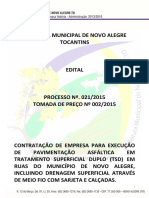 EDITAL TP 002-2015 Pavimentaçao TSD-Meio Fio-Calçada