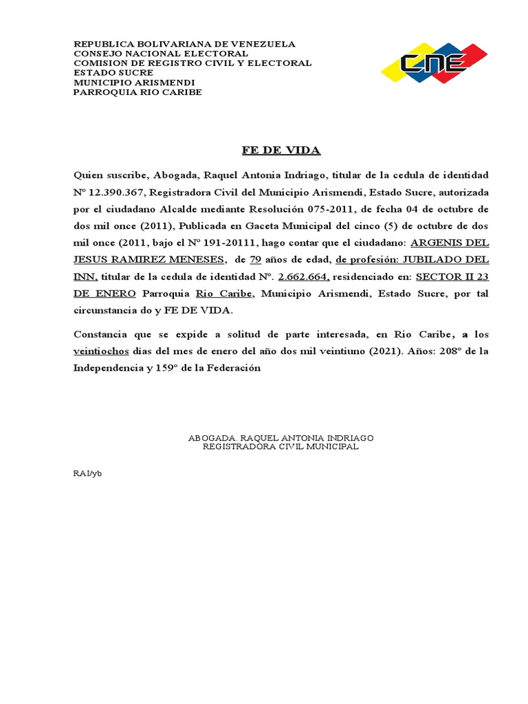 modelo-de-fe-de-vida-en-venezuela-pdf