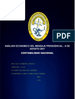 Análisis Economico Del Mensaje Presidencial