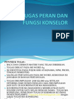 Tugas Peran Dan Fungsi Konselor