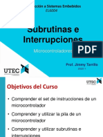 Cap2 S6 Subrutinas Interrupciones 2020-1